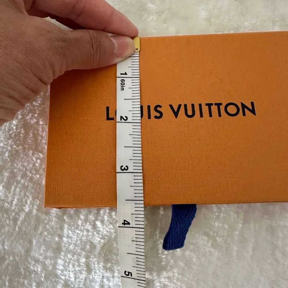 Louis Vuitton Empty Gift Box For a Two Cards Holder Orange Brown